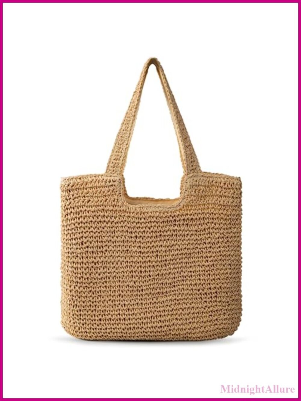 Woven Straw Tote Bag Beach Bag Large Straw Tote for Women